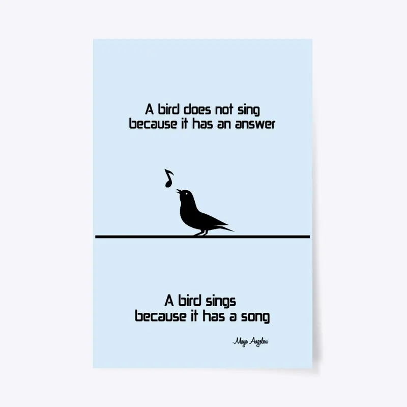 Why a bird sings